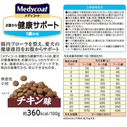 ペットライン メディコート お腹から健康サポート 1歳から チキン味 2.5kg