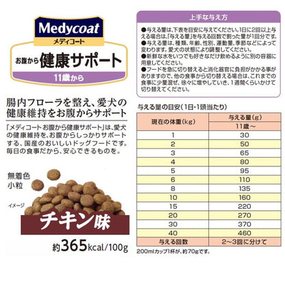 ペットライン メディコート お腹から健康サポート 11歳から チキン味 2.5kg