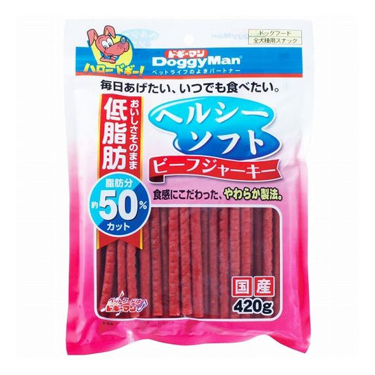 【3個セット】 ドギーマン ヘルシーソフトビーフジャーキー 420g x3