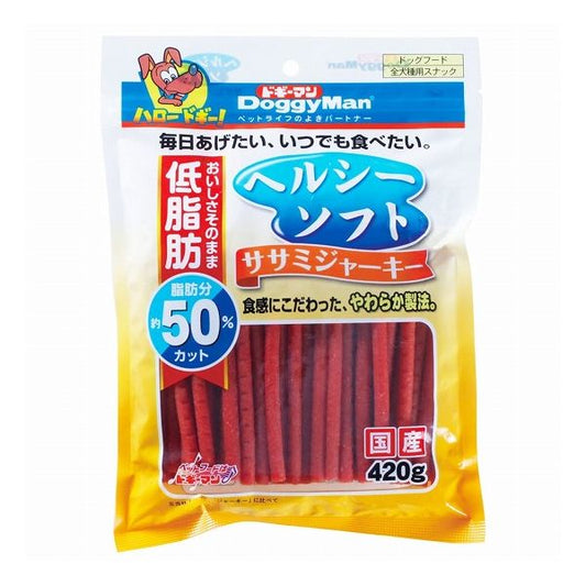 【3個セット】 ドギーマン ヘルシーソフトササミジャーキー 420g x3