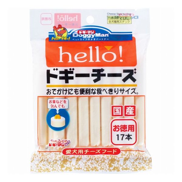 【6個セット】 ドギーマン hello!ドギーチーズ お徳用 17本 x6