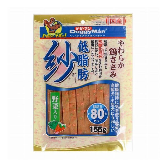 【12個セット】 ドギーマン 低脂肪紗野菜入り 155g x12