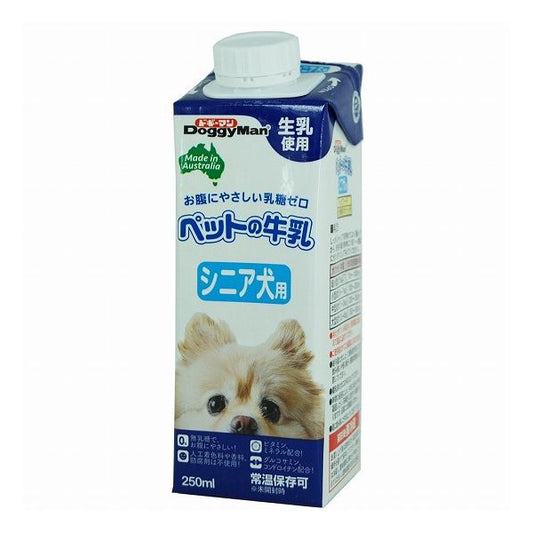 【12個セット】 ドギーマン ペットの牛乳 シニア犬用 250ml x12