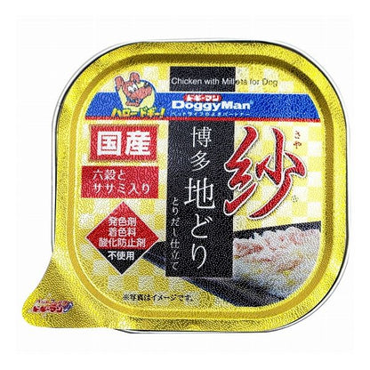 【12個セット】 ドギーマン 紗 博多地どり 六穀とササミ入 100g x12