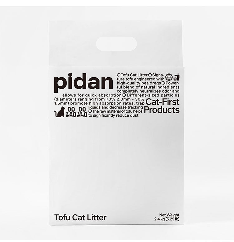 PIDAN 猫砂 おから ミックス 2.4kg 固まる 流せる トイレに流せる 燃やせる 燃えるゴミ 消臭 抗菌 猫トイレ 猫用トイレ トイレ砂 ピダン