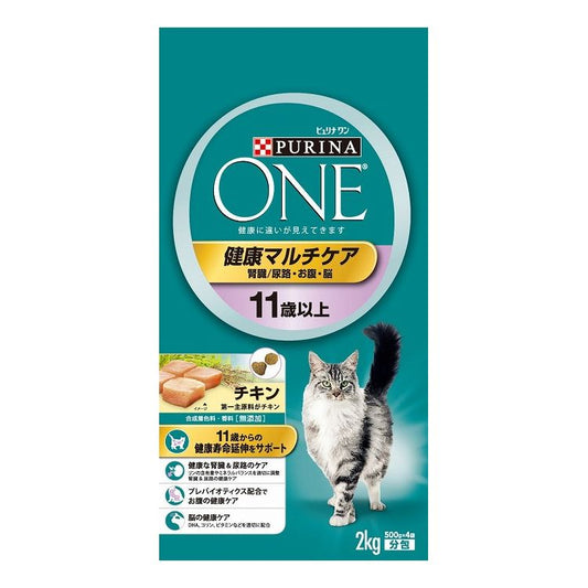 ネスレ日本 ネスレピュリナペットケア PURINA ONE ピュリナワン キャット 健康マルチケア 11歳以上 チキン 2Kg