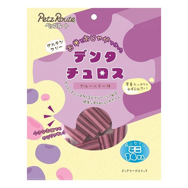 【6個セット】 ペッツルート デンタチュロス ブルーベリー味 ミニ 14本 x6