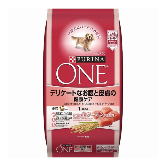 ネスレ日本 ネスレピュリナペットケア PURINA ONE ピュリナワンドッグ デリケートなお腹と皮膚の健康ケア サーモン 4.2kg