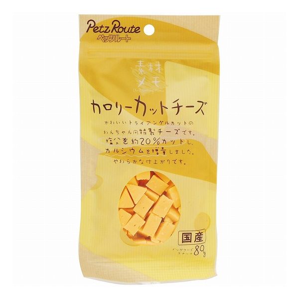 【12個セット】 ペッツルート 素材メモ カロリーカットチーズ 80g x12