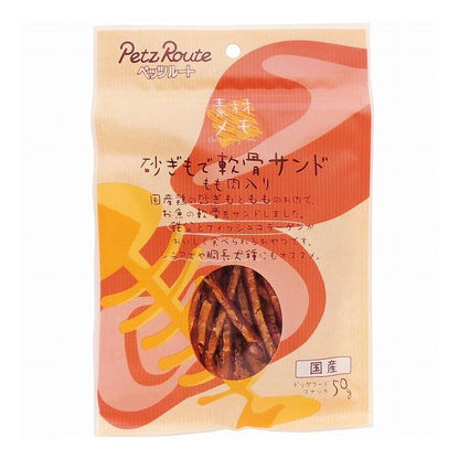 【12個セット】 ペッツルート 素材メモ 砂ぎもで軟骨サンド もも肉入り 50g x12