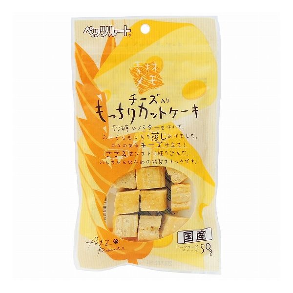 【60個セット】 ペッツルート 素材メモ チーズ入り もっちりカットケーキ 50g x60