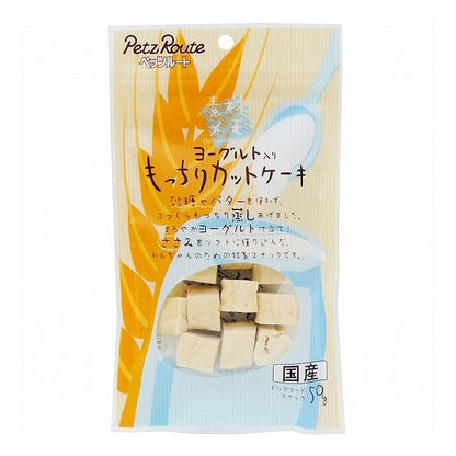 【12個セット】 ペッツルート 素材メモ ヨーグルト入り もっちりカットケーキ 50g x12