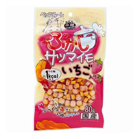 【12個セット】 ペッツルート ふかしサツマイモ いちご入り 80g x12