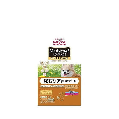 【2個セット】 ペットライン メディコートアドバンス 尿石ケア pHサポート 1歳から 1kg (250g×4)