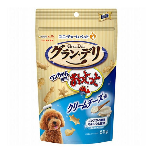 【12個セット】 ユニチャーム グラン・デリ ワンちゃん専用おっとっと クリームチーズ味 50g