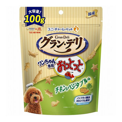 【4個セット】 ユニチャーム グラン・デリ ワンちゃん専用おっとっと チキン&ベジタブル味100g