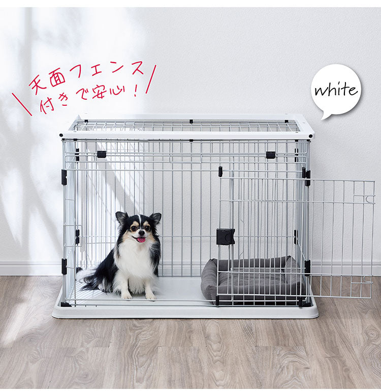 犬用 ケージ サークル スライドドア 大型ドア 掃除しやすい 木製 屋根付き 犬用ケージ ゲージ ハウス 横開き スライド 木目 木目調 小型 コンパクト ウッドワン スライドドアサークル ボンビアルコン