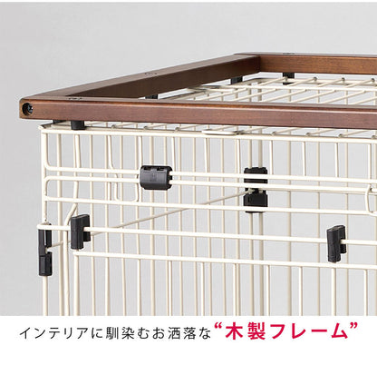 犬用 ケージ サークル スライドドア 大型ドア 掃除しやすい 木製 屋根付き 犬用ケージ ゲージ ハウス 横開き スライド 木目 木目調 小型 コンパクト ウッドワン スライドドアサークル ボンビアルコン
