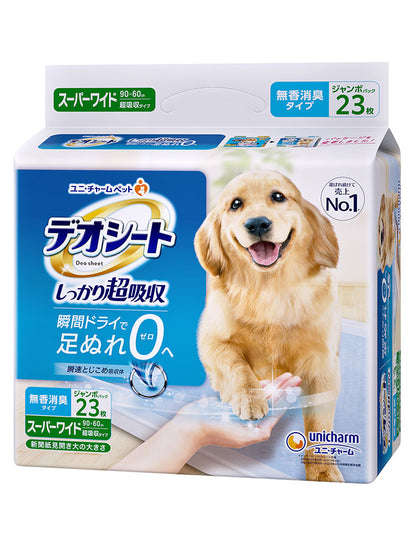 ユニチャーム デオシート しっかり超吸収 無香消臭タイプ ペットシーツ ペットシート トイレシーツ シーツ シート マット トイレ 消臭 犬用 猫用 ペット用 ユニ・チャーム