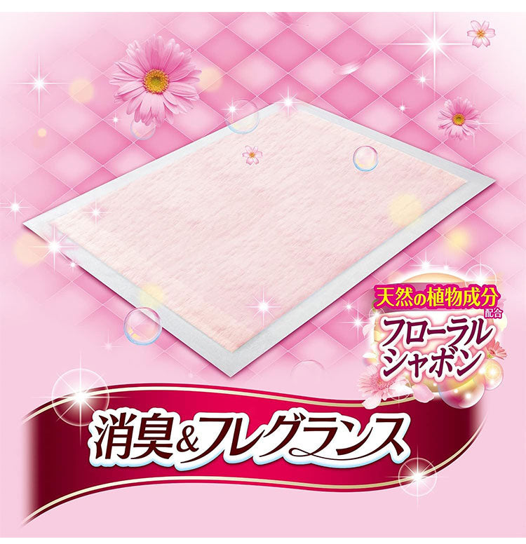 【4個セット】 ユニチャーム デオシート 消臭フレグランス フローラルシャボンの香り ペットシーツ ペットシート トイレシーツ シーツ シート マット トイレ 消臭 犬用 猫用 ペット用 ユニ・チャーム