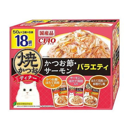 【2個セット】 いなば 焼かつおディナー 50g×18袋入り