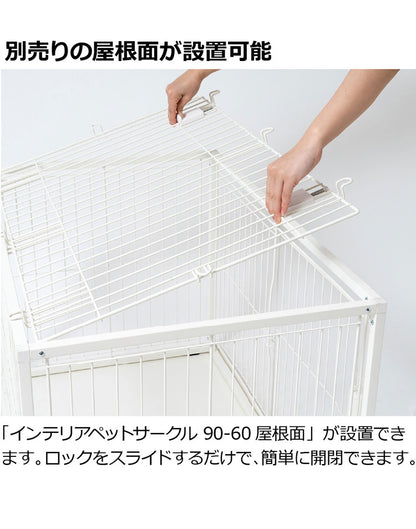 リッチェル 犬用 サークル ケージ 90×60cm 高さ60cm シンプル インテリアペットサークル 90-60 コンパクト 小型 犬用サークル ゲージ ペットケージ ハウス 小型犬 超小型犬 犬 ペット用