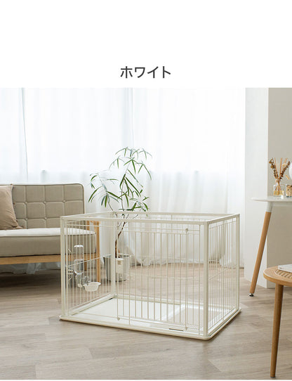 リッチェル 犬用 サークル ケージ 90×60cm 高さ60cm シンプル インテリアペットサークル 90-60 コンパクト 小型 犬用サークル ゲージ ペットケージ ハウス 小型犬 超小型犬 犬 ペット用
