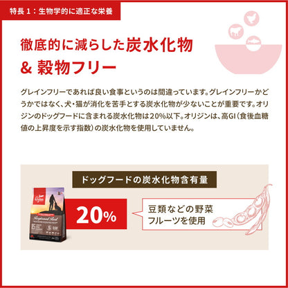 オリジン オリジナル 2kg ORIJEN 犬用 ドッグ 主食 フード