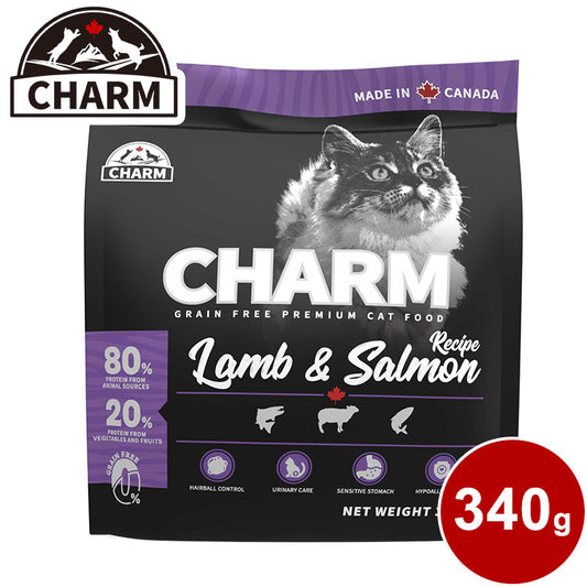 CHARM チャーム ラム&サーモンキャット 340g 猫用 ねこ用 キャットフード ペットフード