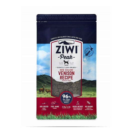 ジウィピーク エアドライ ドッグフード ベニソン 2.5kg ZIWI PEAK 犬用 ドッグ 主食 フード 鹿肉