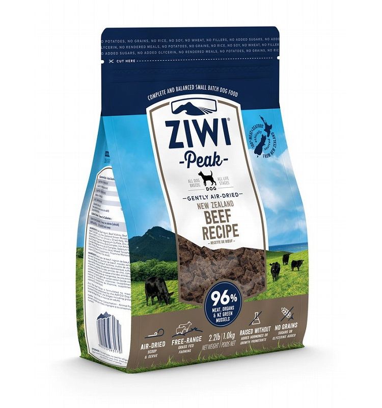 ジウィピーク エアドライ ドッグフード グラスフェッドビーフ 1kg ZIWI PEAK 犬用 ドッグ 主食 フード 牛肉