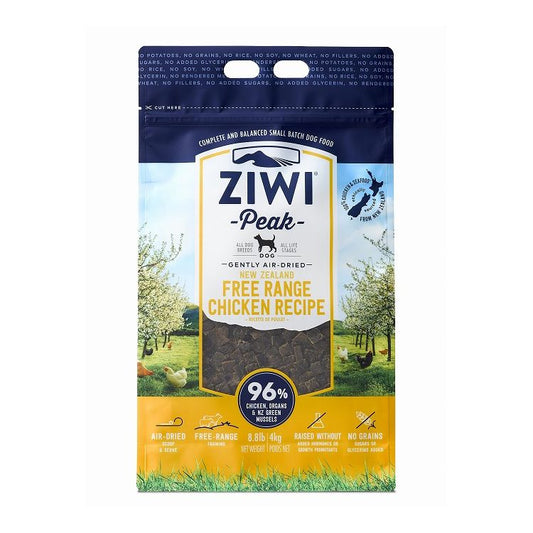 ジウィピーク エアドライ ドッグフード フリーレンジチキン 4kg ZIWI PEAK 犬用 ドッグ 主食 フード 鶏肉