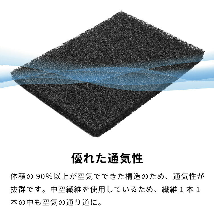 ペットマット Mサイズ 3次元構造 ペット用マットレス 床ずれ予防 ペットベッド 幅95 中型犬 備長炭入り ケアマット 体圧分散 高反発 レザー調 洗える 防水 防汚 犬 猫 シニア ペット