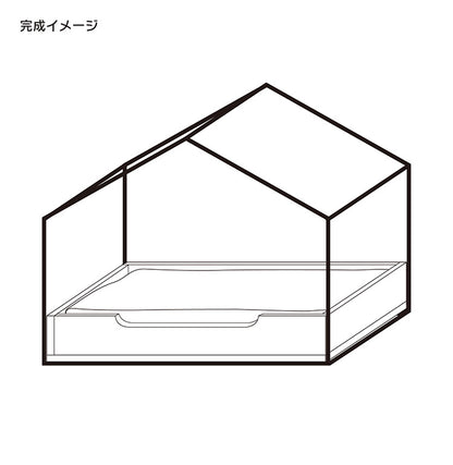 ペットベッド 幅67cm ハウス型 乗り降り簡単 犬猫兼用 撥水加工 チャック付き クッション付き ペットハウス 小型犬 犬 猫 ペット ペット用品(代引不可)